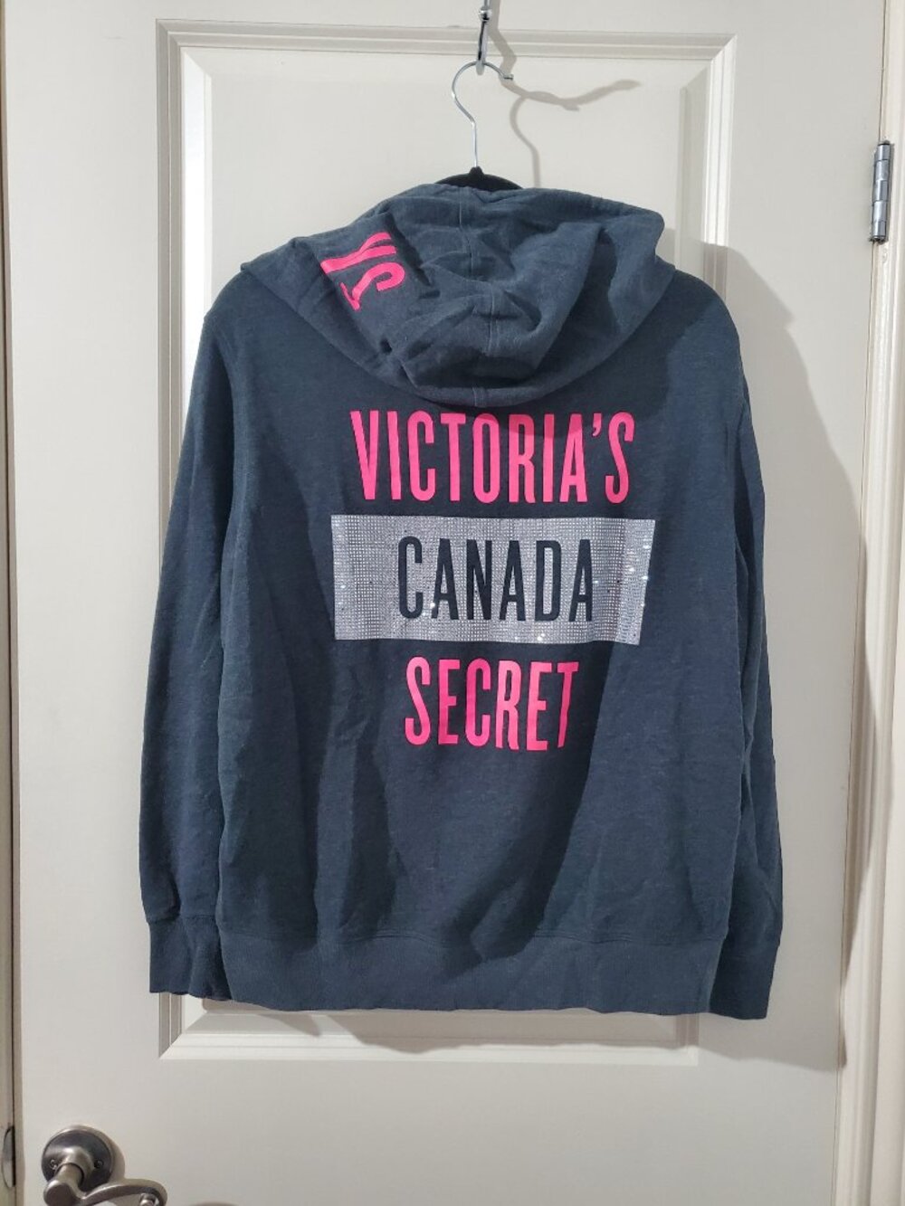 Limited Edition Victoria's Secret Canada Zip up Hoodie with Rhinestones